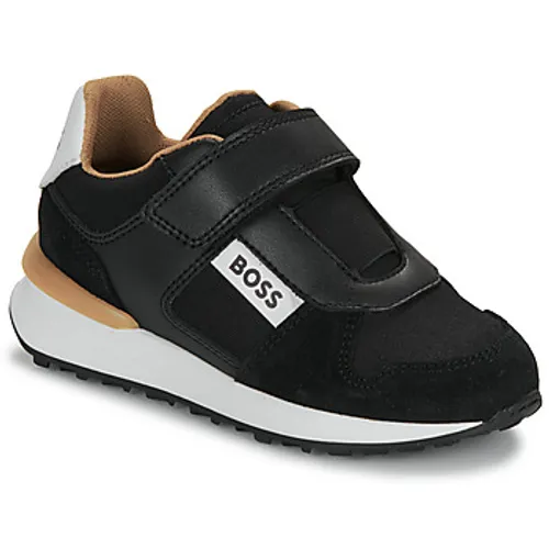 BOSS  CASUAL J50862  boys's Children's Shoes (Trainers) in Black