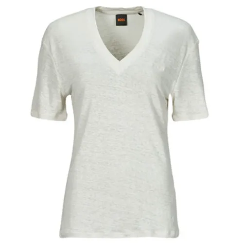 BOSS  C_Ela  women's T shirt in White