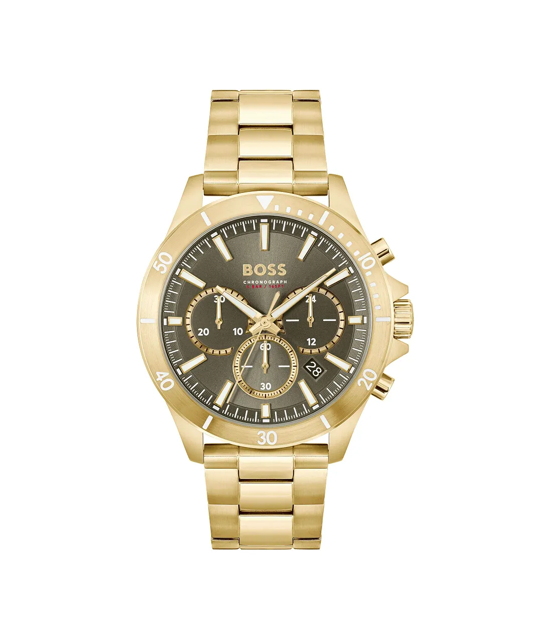 BOSS Chronograph Quartz Watch for men with Gold colored
