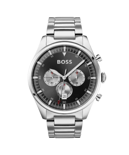BOSS Chronograph Quartz Watch for Men with Silver Stainless