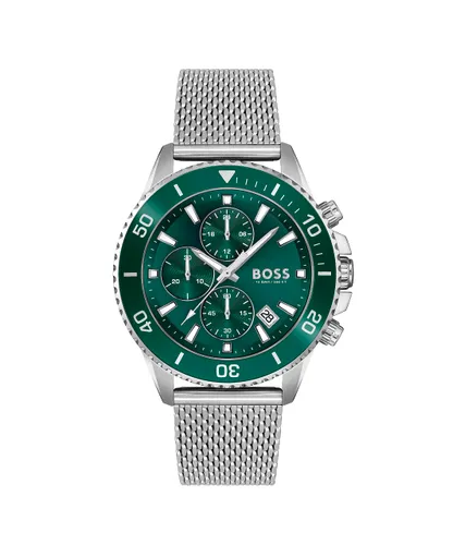 BOSS Chronograph Quartz Watch for men with Silver Stainless