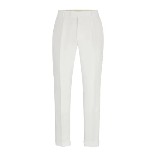 Boss , Classic Mens Trousers ,White male, Sizes: