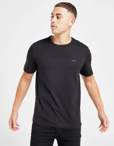 BOSS Curved Logo T-Shirt - Black - Mens