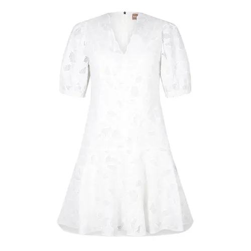 Boss Dennice Dress - White