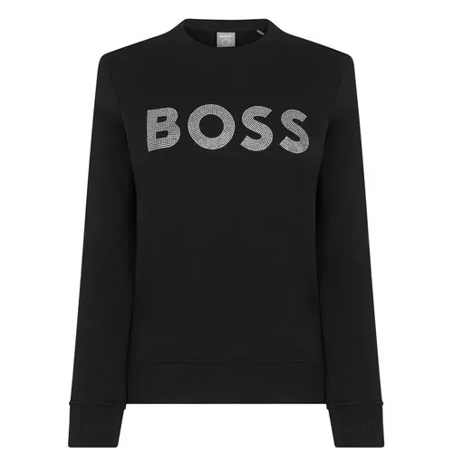 Boss Diamante Logo Sweatshirt - Black