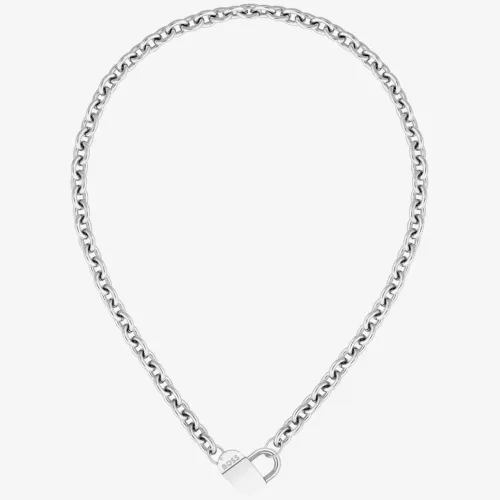 BOSS Dinya Stainless-Steel Heart Monogram Belcher Necklace 1580416