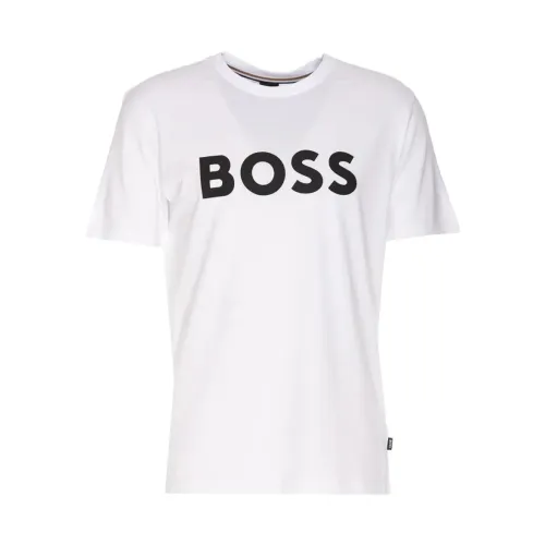 Boss , Exclusive Mens Short Sleeve T-Shirt ,White male, Sizes: