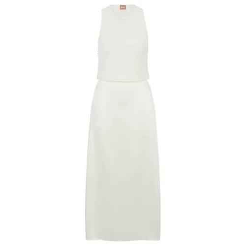 BOSS Flaurelia Midi Dress - White