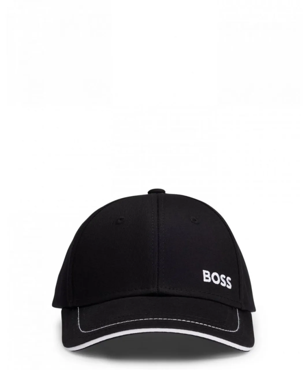 BOSS Green Cap-1 Mens Cotton-Twill Cap With Logo Detail - Black - One