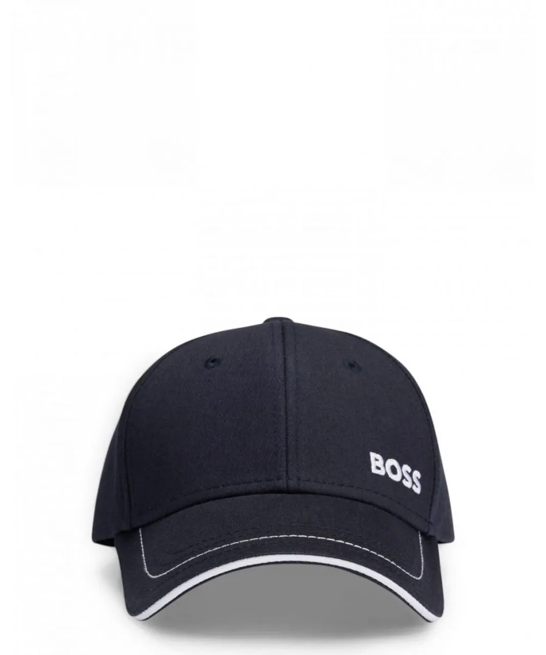 BOSS Green Cap-1 Mens Cotton-Twill Cap With Logo Detail - Dark Blue - One