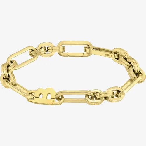 BOSS Hailey Pale Gold Plated Chain Bracelet 1580324