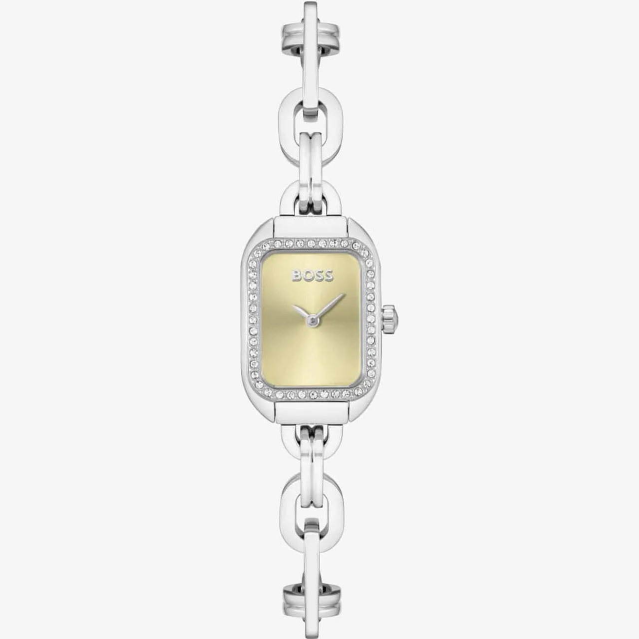 BOSS Hailey Silver Link Crystal Bracelet Watch 1502656