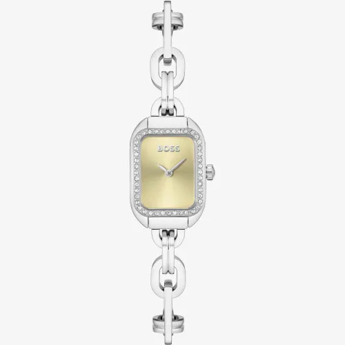 BOSS Hailey Silver Link Crystal Bracelet Watch 1502656