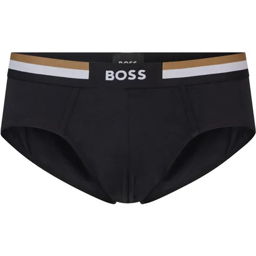 Boss Hugo Boss Stripe Briefs Mens - Black