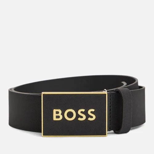 BOSS Icon Textured-Leather Belt - 85cm