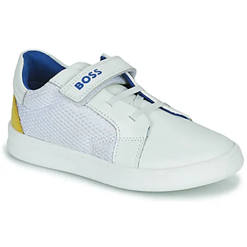 BOSS  J09169  boys's Children's Shoes (Trainers) in White