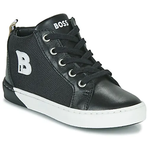 BOSS  J09181  boys's Children's Shoes (High-top Trainers) in Black
