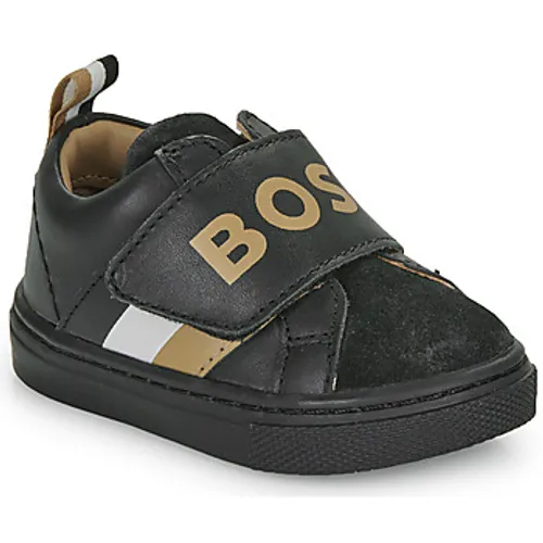 BOSS  J09202  boys's Children's Shoes (Trainers) in Black