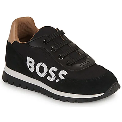 BOSS  J09210  boys's Children's Shoes (Trainers) in Black
