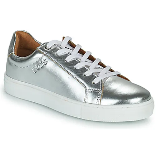 BOSS  J19062  girls's Children's Shoes (Trainers) in Silver