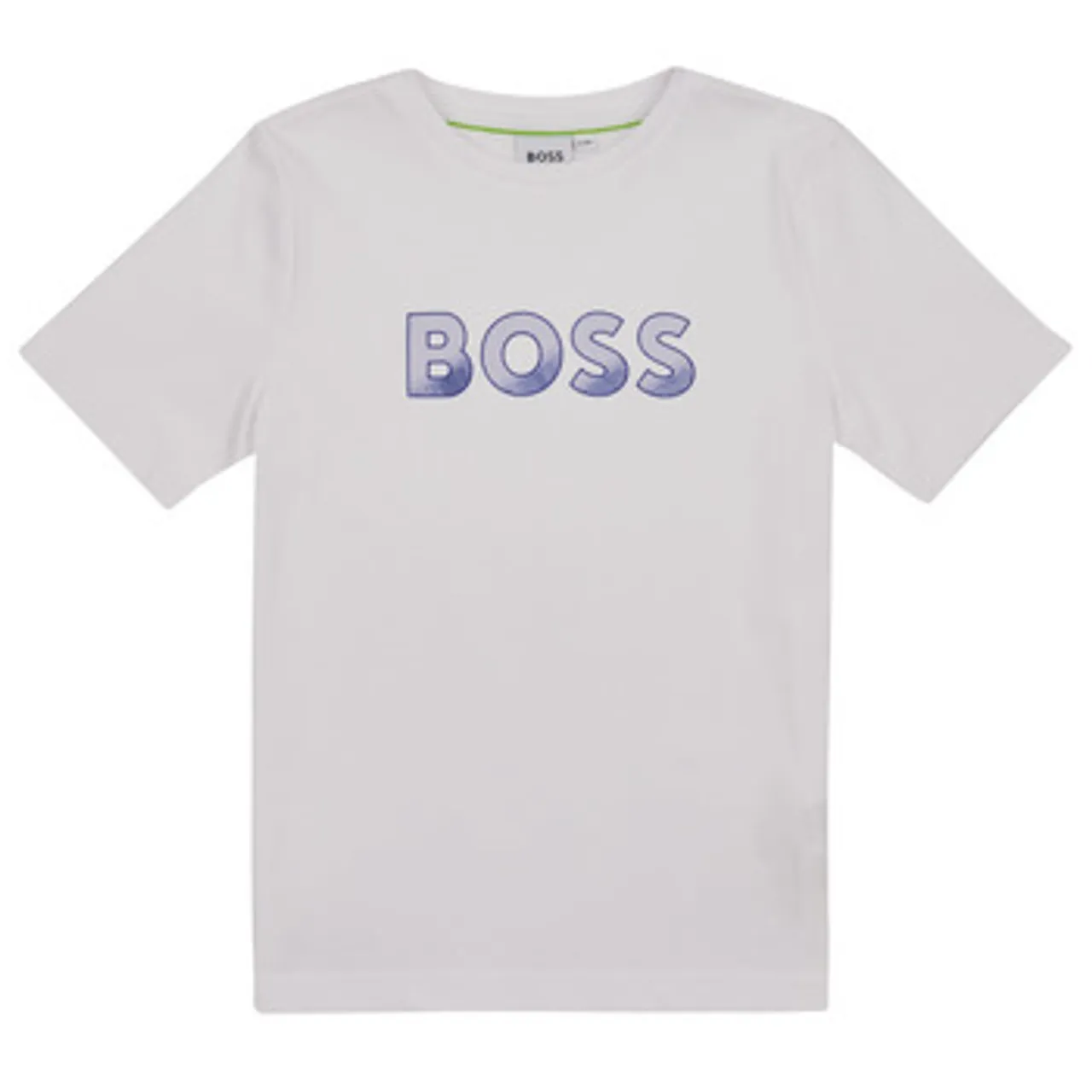 BOSS  J25O03-10P-C  boys's Children's T shirt in White