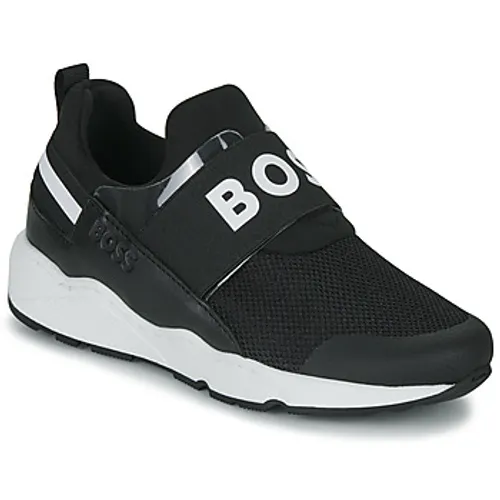 BOSS  J29295  boys's Children's Shoes (Trainers) in Black