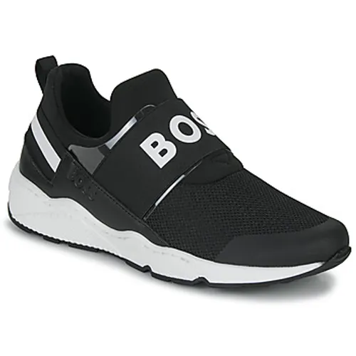 BOSS  J29295  boys's Children's Shoes (Trainers) in Black