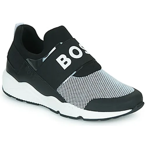 BOSS  J29296  boys's Children's Shoes (Trainers) in Black