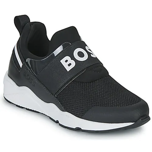 BOSS  J29335-09B-C  boys's Children's Shoes (Trainers) in Black