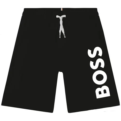 Boss Junior Logo Swim Shorts - Black