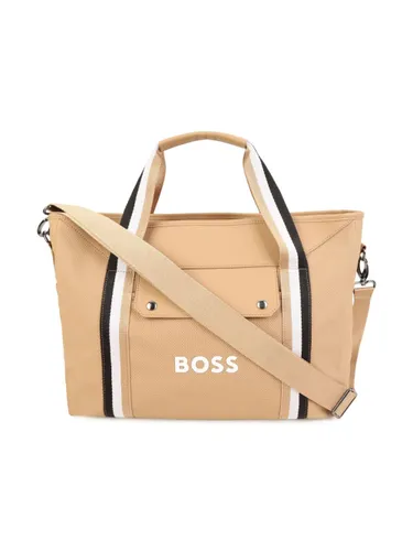BOSS Kidswear logo-debossed changing bag - Neutrals