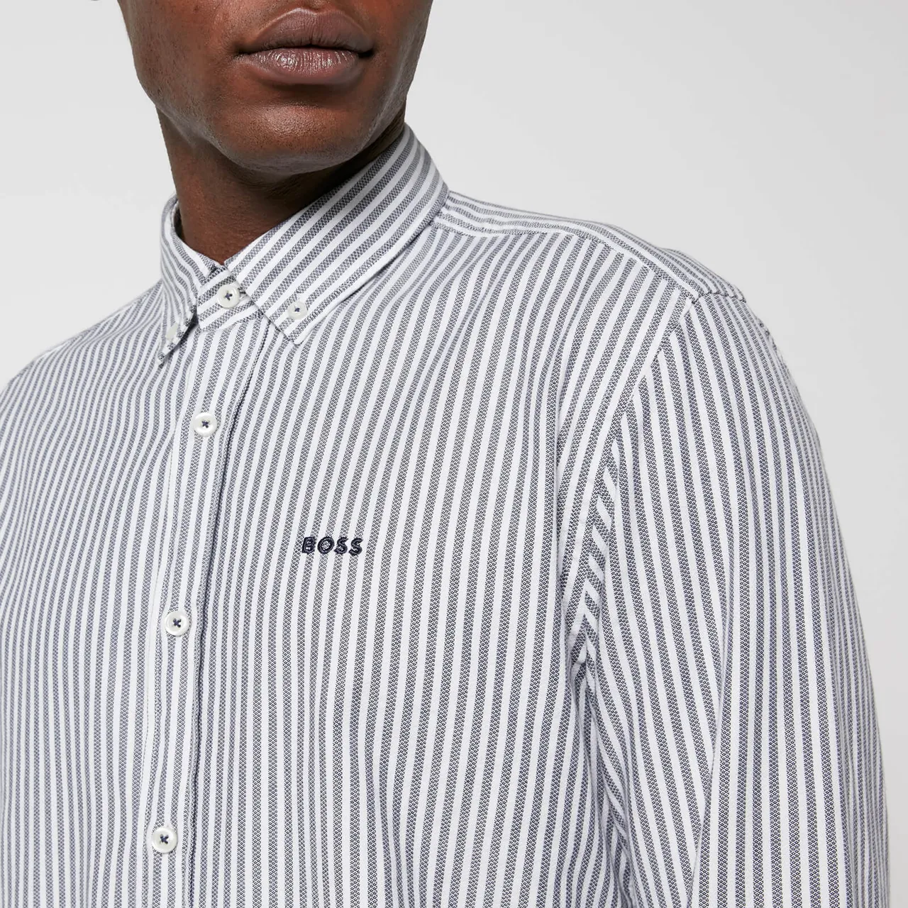 BOSS Logo Long Sleeved Cotton Shirt - 41 /