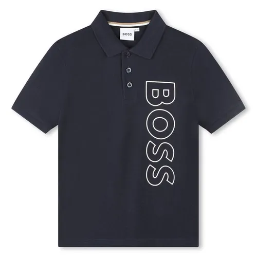 Boss Logo Polo Shirt Boys - Blue