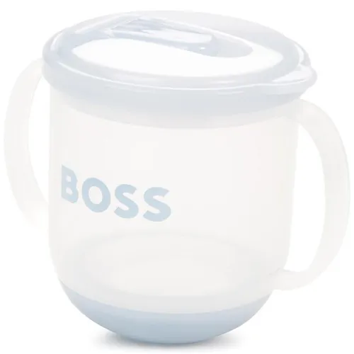 Boss Logo Print Sippy Cup - Blue