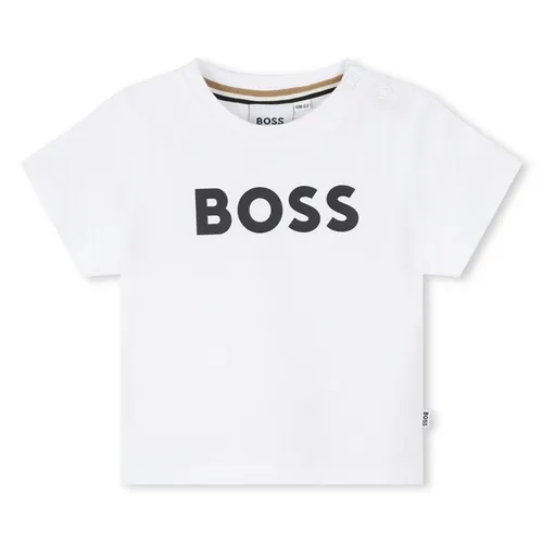 Boss Logo T Shirt Infants - White
