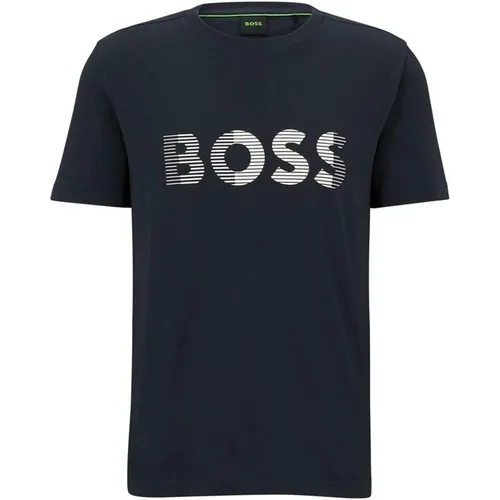 Boss Long Sleeve T Shirt - Blue