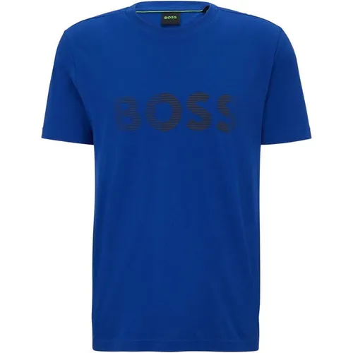 Boss Long Sleeve T Shirt - Blue