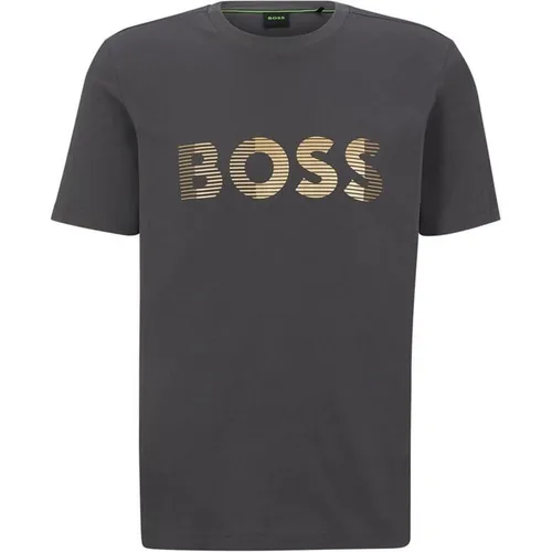 Boss Long Sleeve T Shirt - Grey