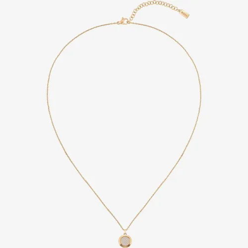 BOSS Medallion Rose Gold Plated Pendant Necklace 1580383