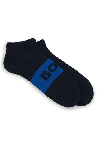 BOSS Mens 2P AS Logo CC Two-pack of cotton-blend socks in