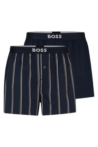 BOSS Mens 2P Boxer Shorts EW Two-pack of cotton pyjama