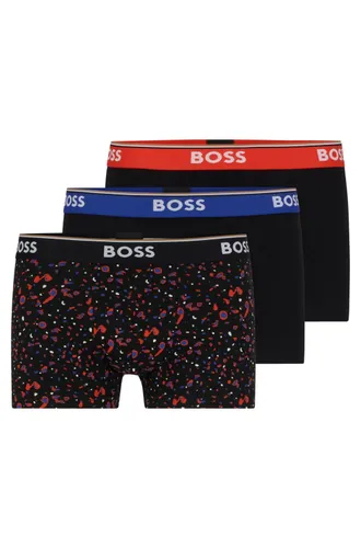 BOSS Mens 3 Pack Power Boxer Shorts - Black/black/black961