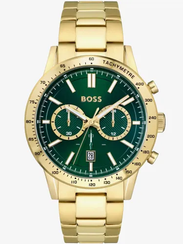 BOSS Mens Allure Gold Plated Chronograph Watch 1513923