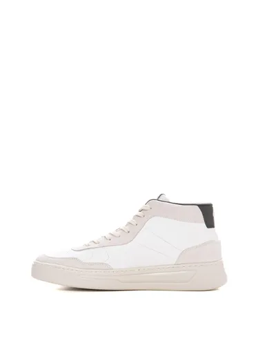 BOSS Mens Baltimore Hito Mid-top trainers in leather and