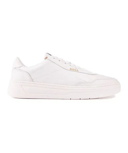 Boss Mens Baltimore Trainers - White Leather