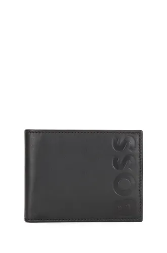 BOSS Mens Big BB 6 cc Embossed-Logo Wallet in Grained