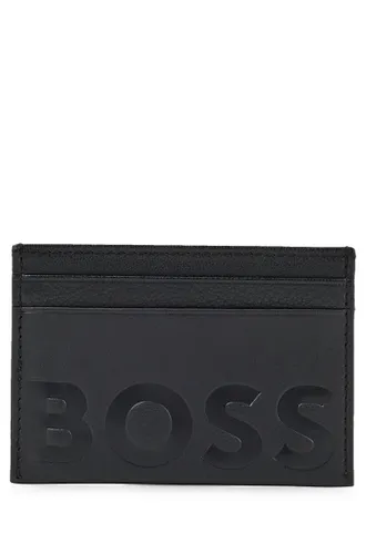 BOSS Mens Big BB S Card Grained-Leather Card Holder with