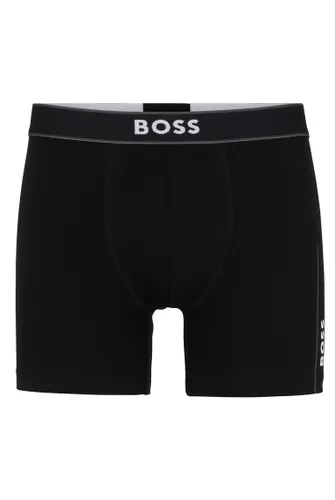 BOSS Mens BoxerBr 24 Logo Stretch-cotton boxer briefs with