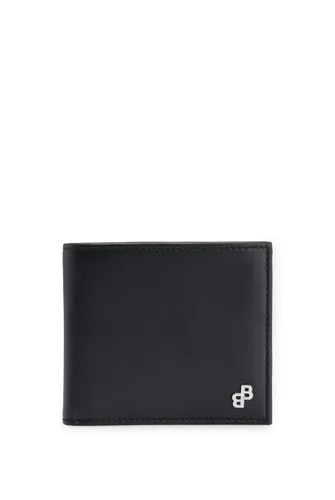 BOSS Mens Bradley 4CC Monogram-Trim Leather Wallet with