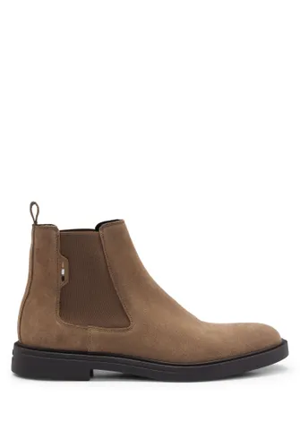BOSS Mens Calev Cheb Suede Chelsea boots with